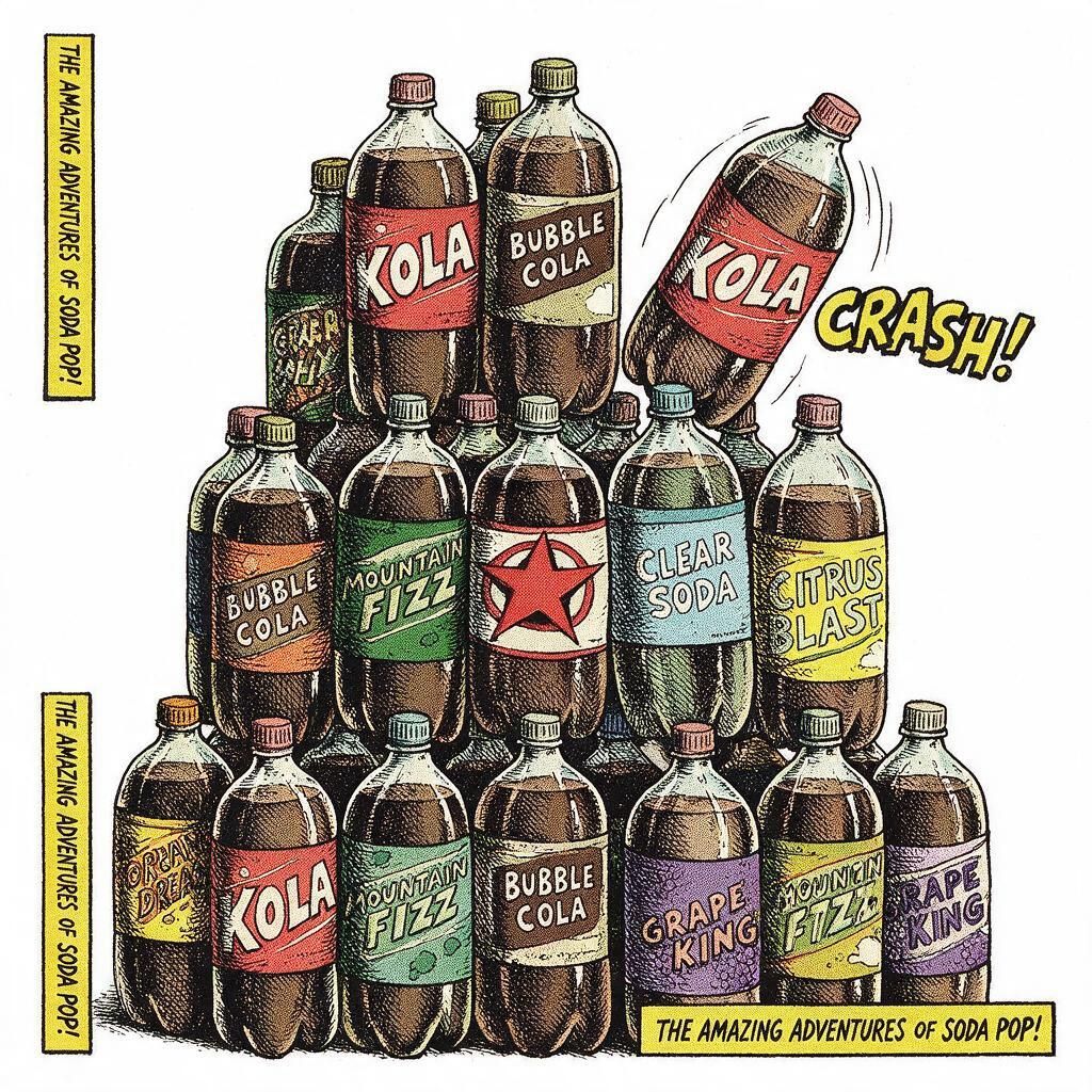 Bottles of soda