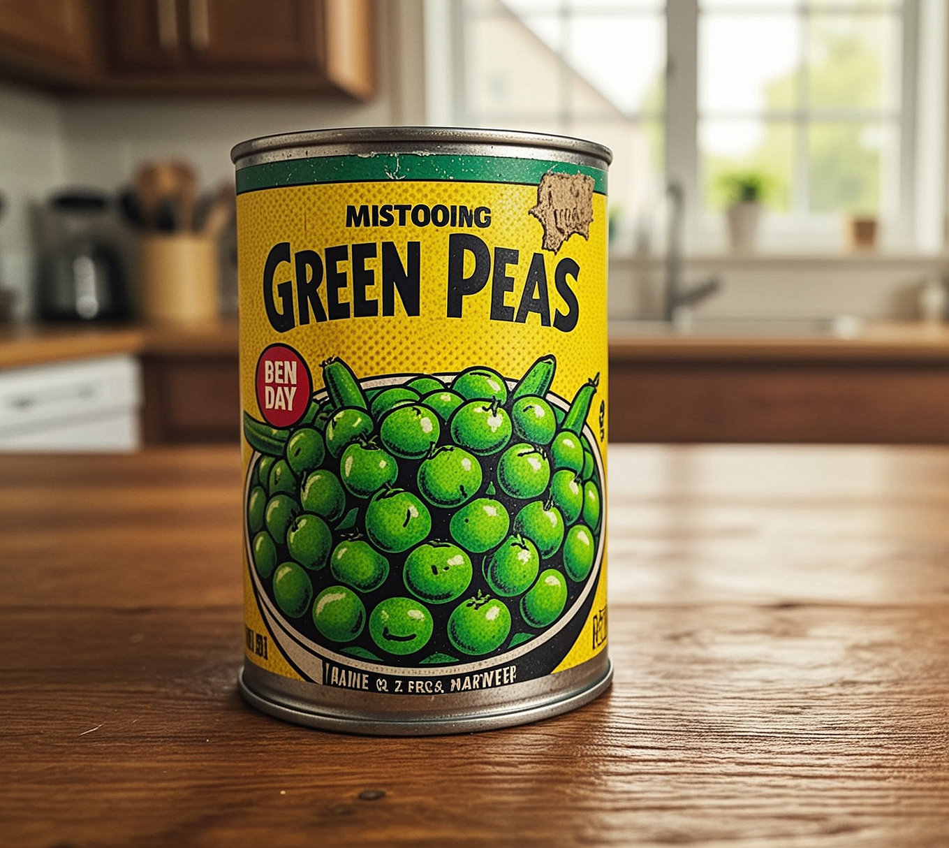Can of green peas