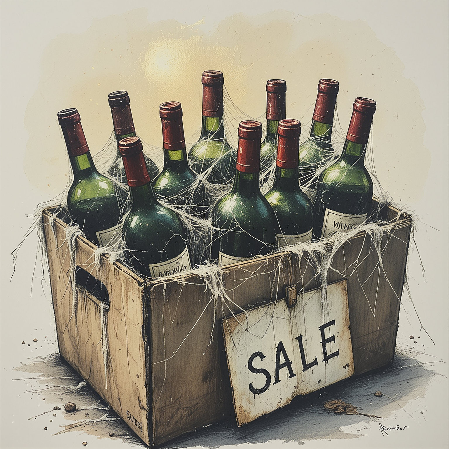 Bottles of wine